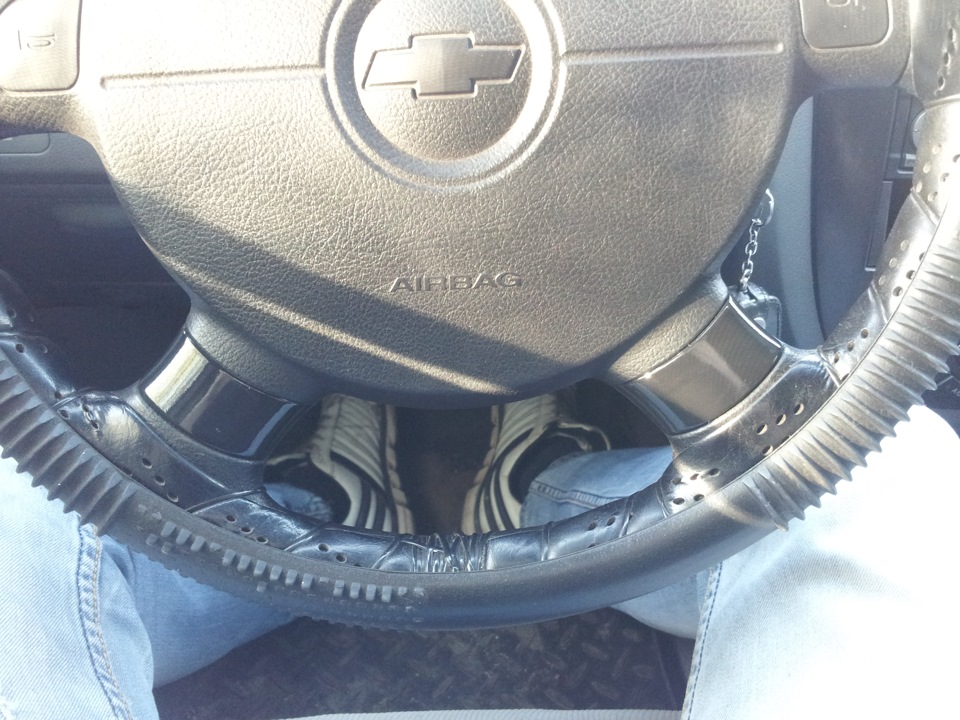 покрасил вставки на руле — Chevrolet Lacetti SW, 1,6 л, 2009 года ...