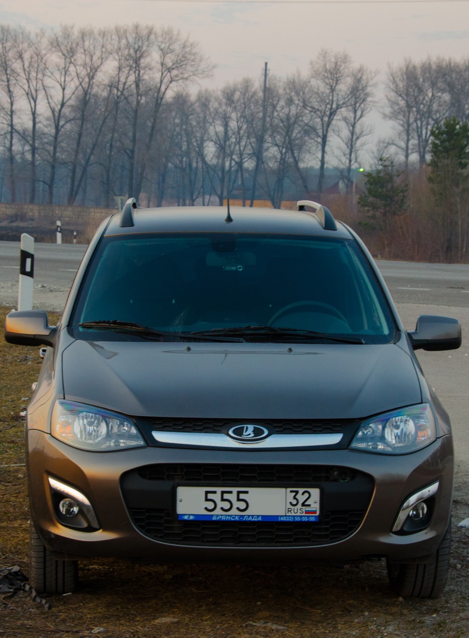 Как то на трассе. — Lada Калина Универсал (2G), 1,6 л, 2015 года ...