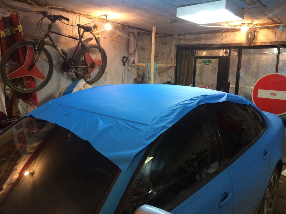 Перетяжка винилом Голубой Алмаз (ГОТОВО!) — Volkswagen Passat B5, 1,8 л ...