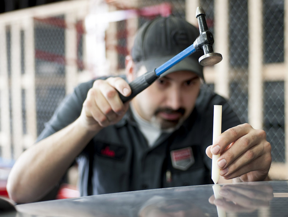 Беспокрасочное удаление вмятин — Audi A6 (C6), 2 л, 2010 года ...