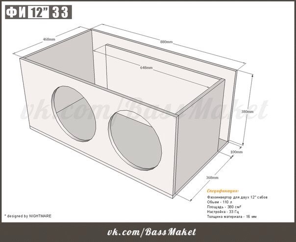 Короб под sa 12