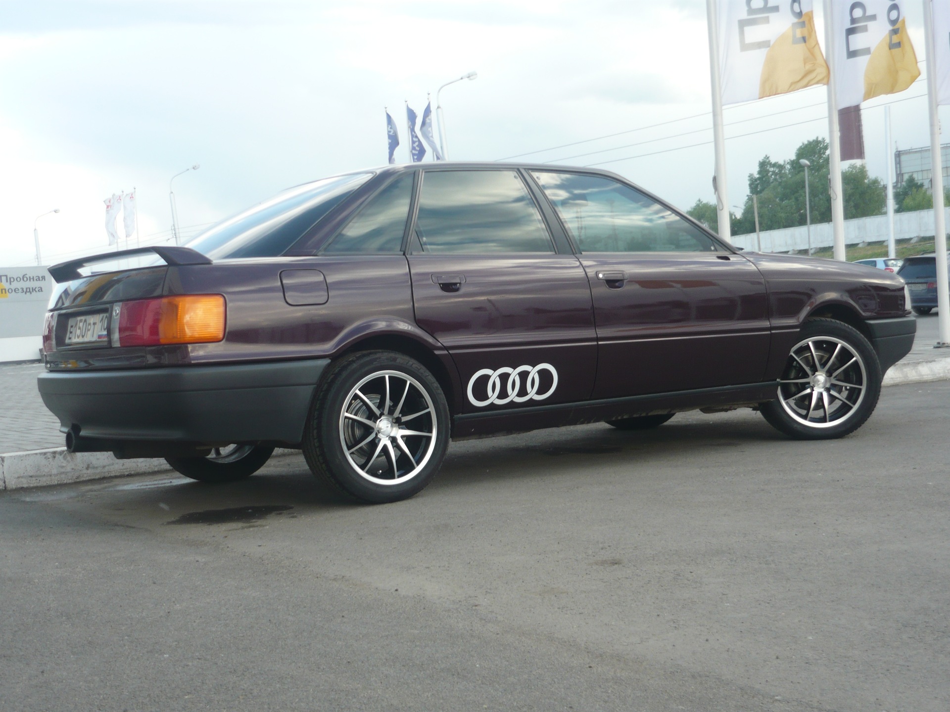 на новых колёсах и крашеные супорта — Audi 80 (B3), 1,8 л, 1991 года ...