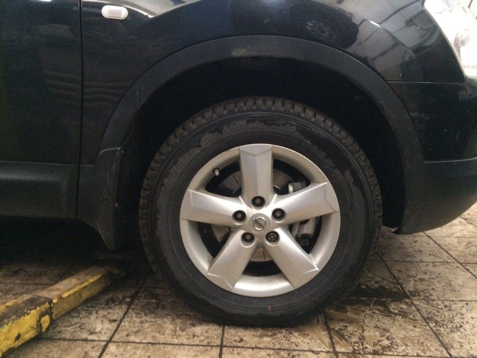 ПОСЛЕ. Клиренс 75,5 см. — Nissan Qashqai (1G)