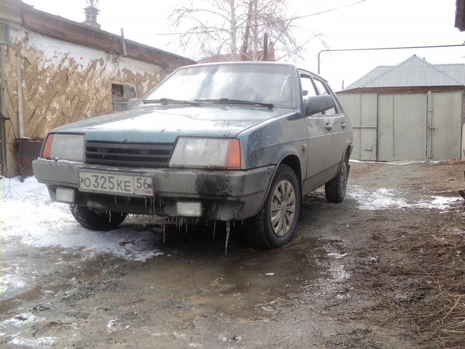 Наконец то добрался до фар "LED" диоды вместо габаритов! — Lada 21099 ...