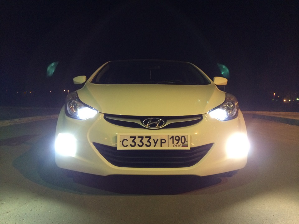 Ксенон 5000к — Hyundai Elantra (5G), 1,6 л, 2011 года | электроника ...