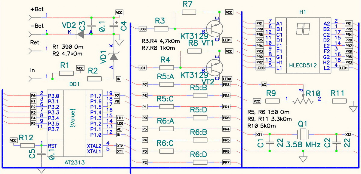 Cable tracker ms6812 схема