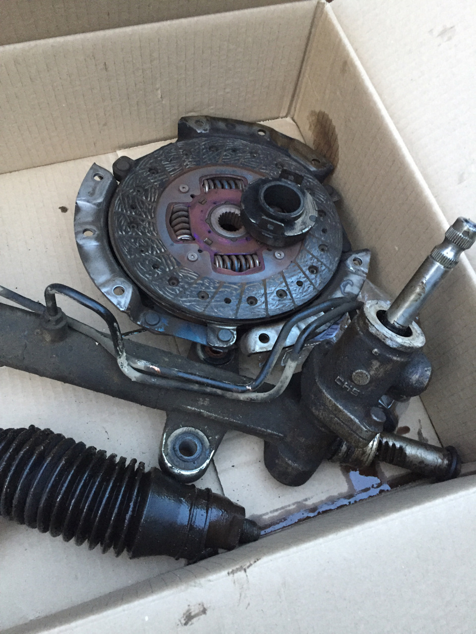 Рулевая рейка, тяги, наконечники, сцепление. — Mitsubishi Lancer IX, 1 ...