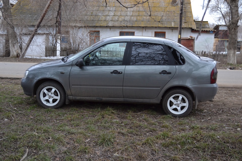 Калина серая фото Слики для сеRого + тонировка фонарей - Lada Калина седан, 1,6 л, 2008 года колёс