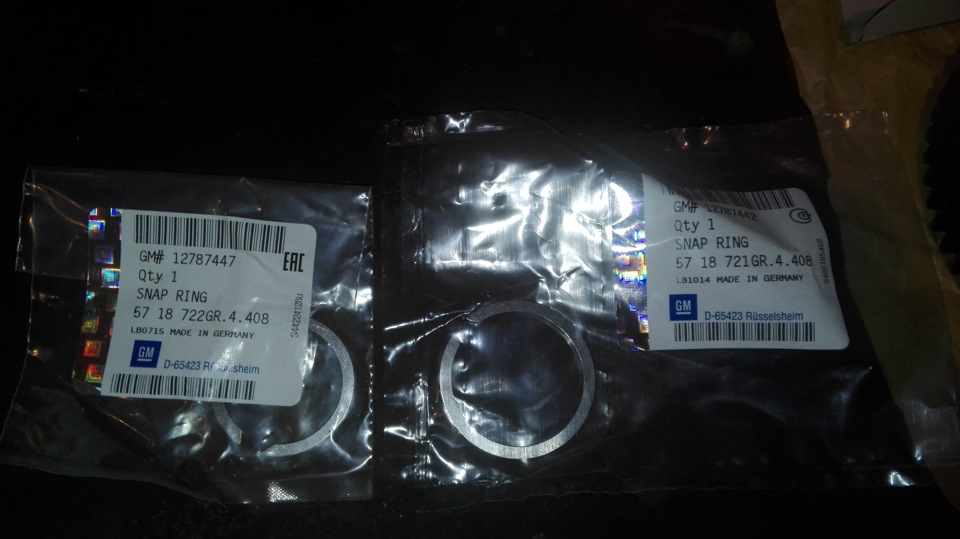 Похоже на стопорные кольца — Opel Insignia OPC Sports Tourer. Запчасти на фото: SL2001