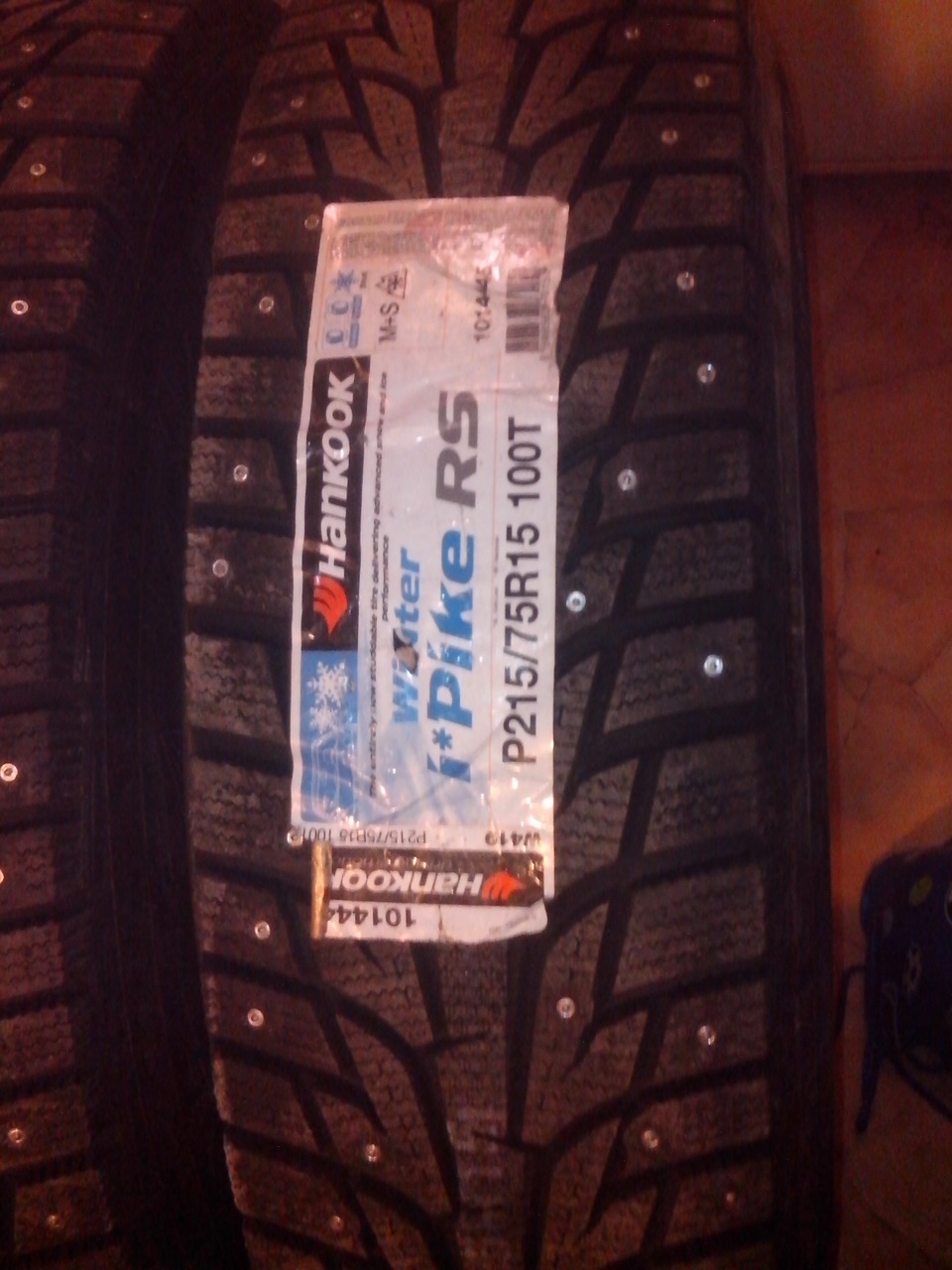 Ханкук новосибирск. Hankook Tire Winter i*Pike RS w419 215/75 r15 100t.
