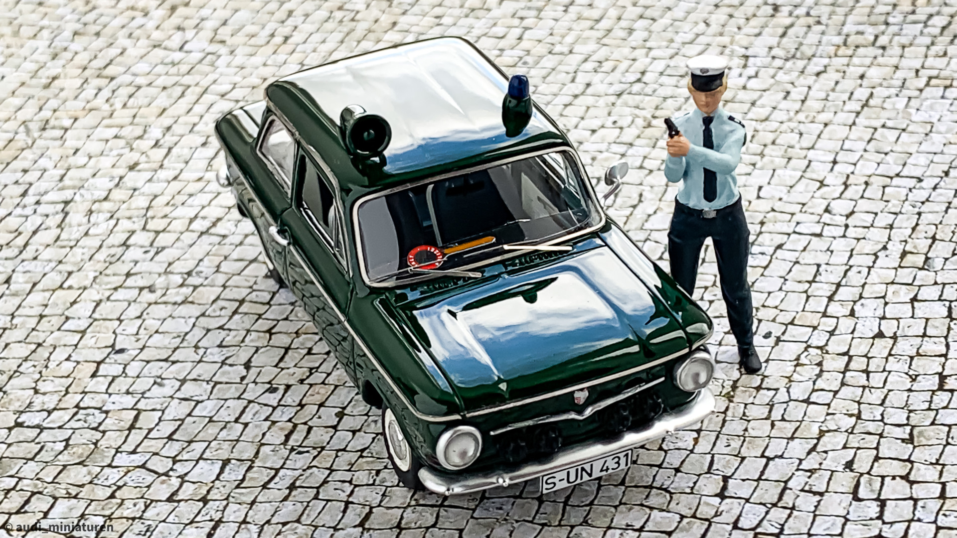 1964 NSU Prinz 4 Polizei Streifenwagen (KESS Scale Models) 1/156 pcs. 1:43  — Сообщество «Масштабные Модели» на DRIVE2