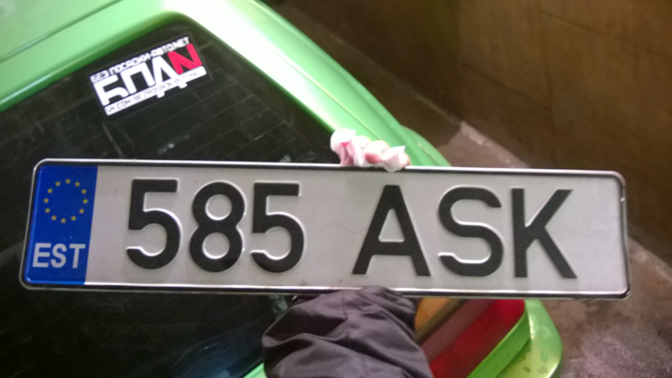 Замена номеров, без EST и последние фотки перед покраской бамперов ...