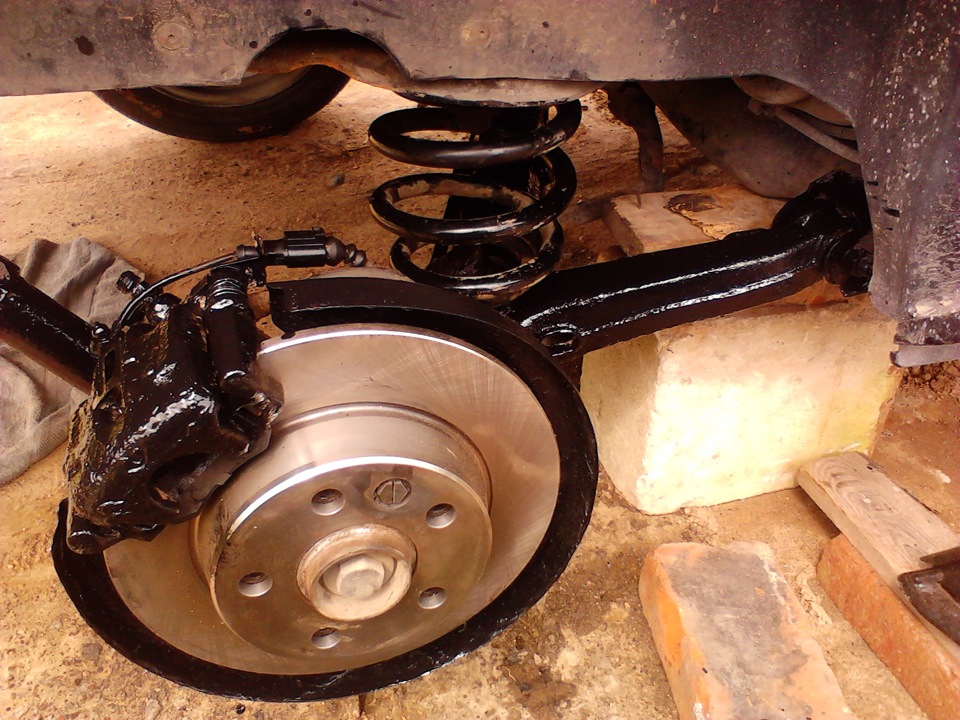 Замена тормазных дисков и колодок — SEAT Alhambra, 1,9 л, 2001 года ...