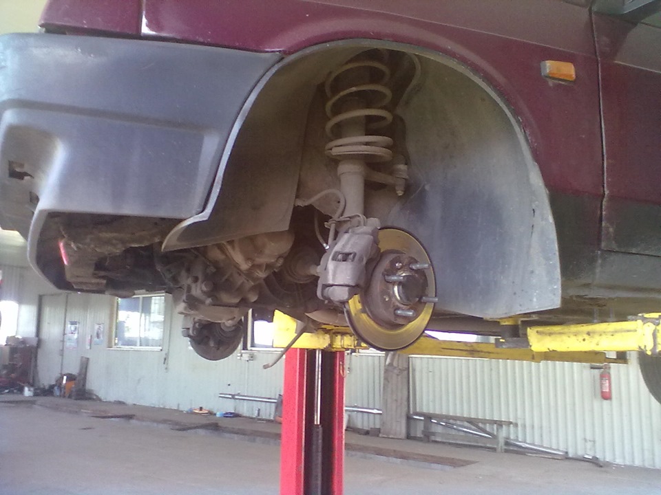 Установка Треугольных рычагов и краб балки. — Lada 2109, 1,8 л, 1988 ...