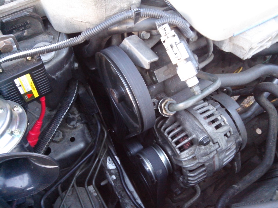 замена масла, фильтров и ремня доп оборудования — Renault Megane I, 1,6 ...