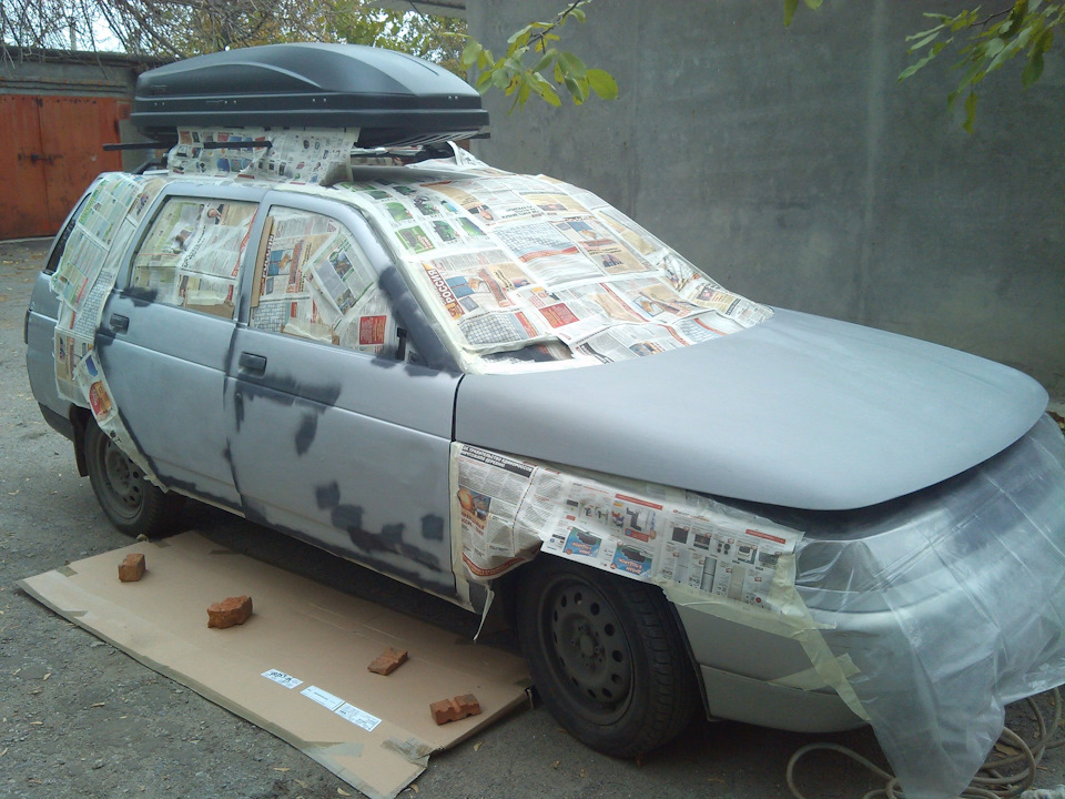 Покраска "Раптором" — первый этап — Lada 21113, 1,5 л, 2002 года ...