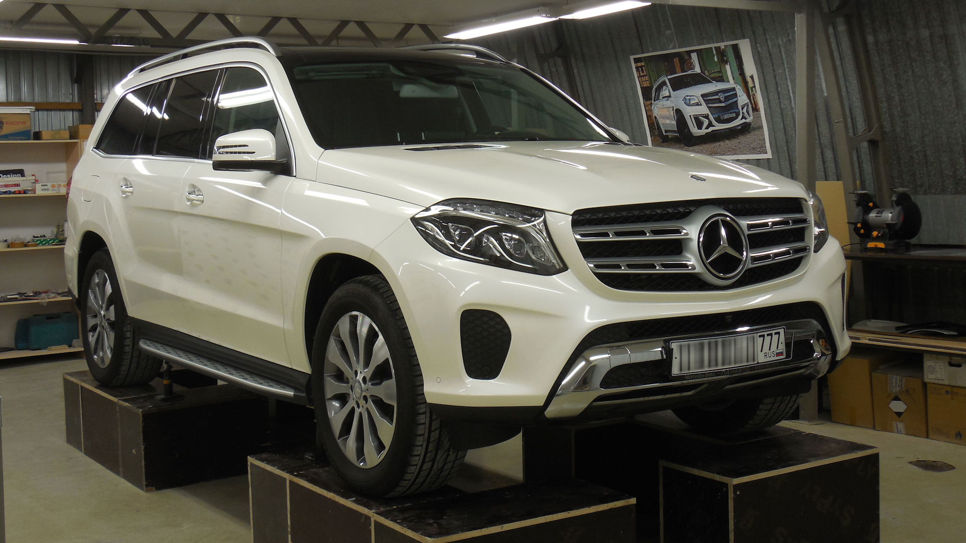 Mercedes-Benz GLS (X166) 3.0 дизельный 2016 | Белый бриллиант на DRIVE2