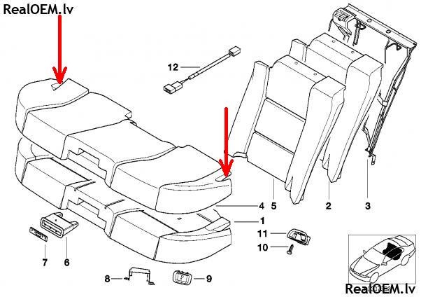 Как разобрать сиденье bmw e34