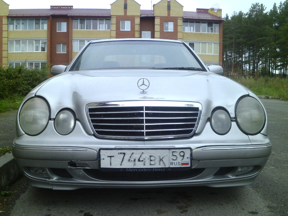 Удаление вмятин без покраски на капоте — Mercedes-Benz E-Class (W210 ...