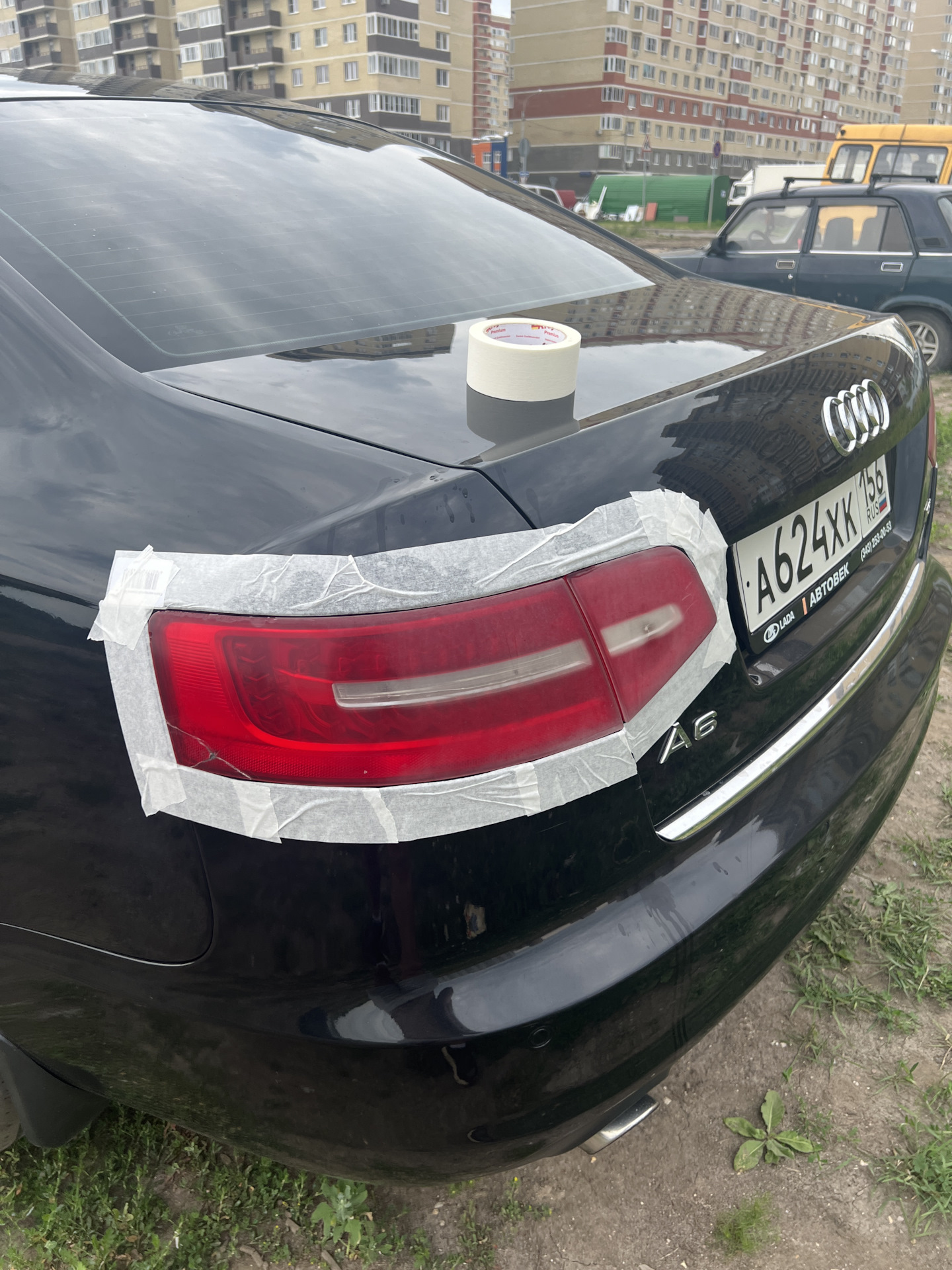 Полировка фар — Audi A6 (C6), 2,8 л, 2010 года | стайлинг | DRIVE2