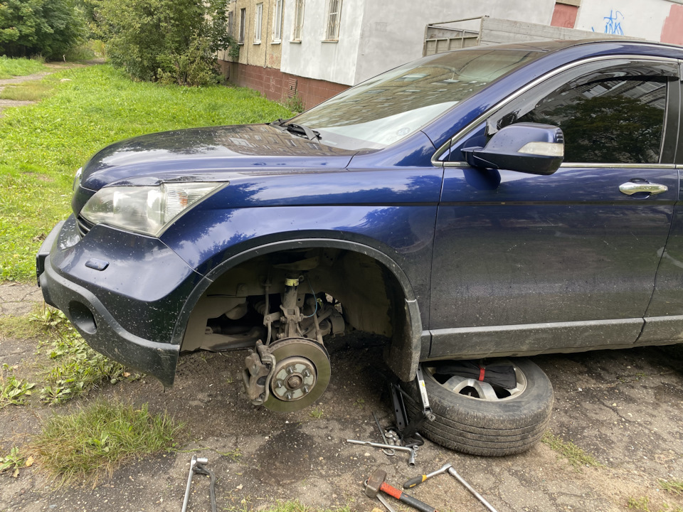 Треск от стойки стаба при вывороте руля Honda ctr-v 2008 — Honda CR-V ...