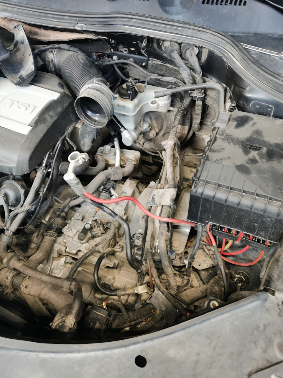 Замена опоры ДВС, КПП, Шаровые опоры. — Volkswagen Passat B6, 1,8 л ...