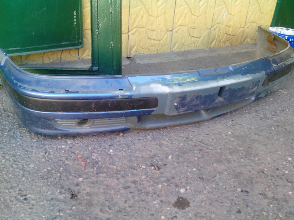 Подготовка к покраске бампера и установка ПТФ от приоры (часть1) — ГАЗ ...