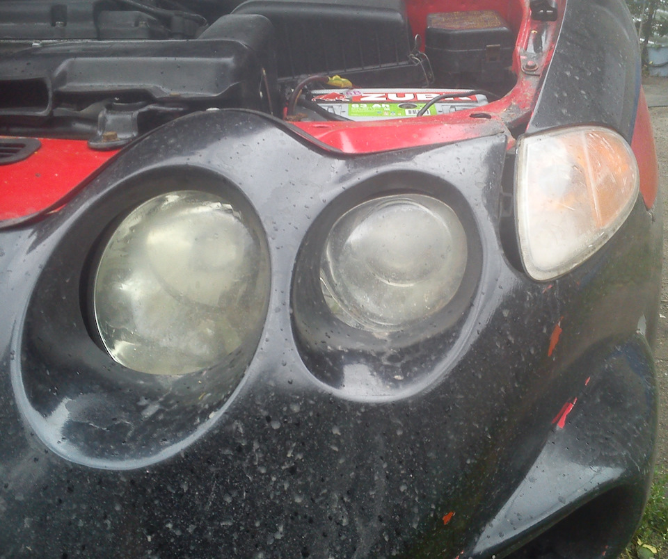 Полировка фар зубной пастой :D — Hyundai Coupe (RD), 2 л, 1999 года ...