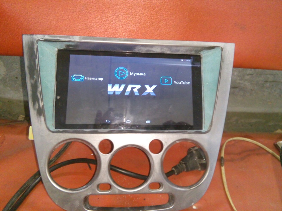 Планшет в место ГУ (часть 1) — Subaru Impreza WRX (GD, GG), 2,2 л, 2002 ...