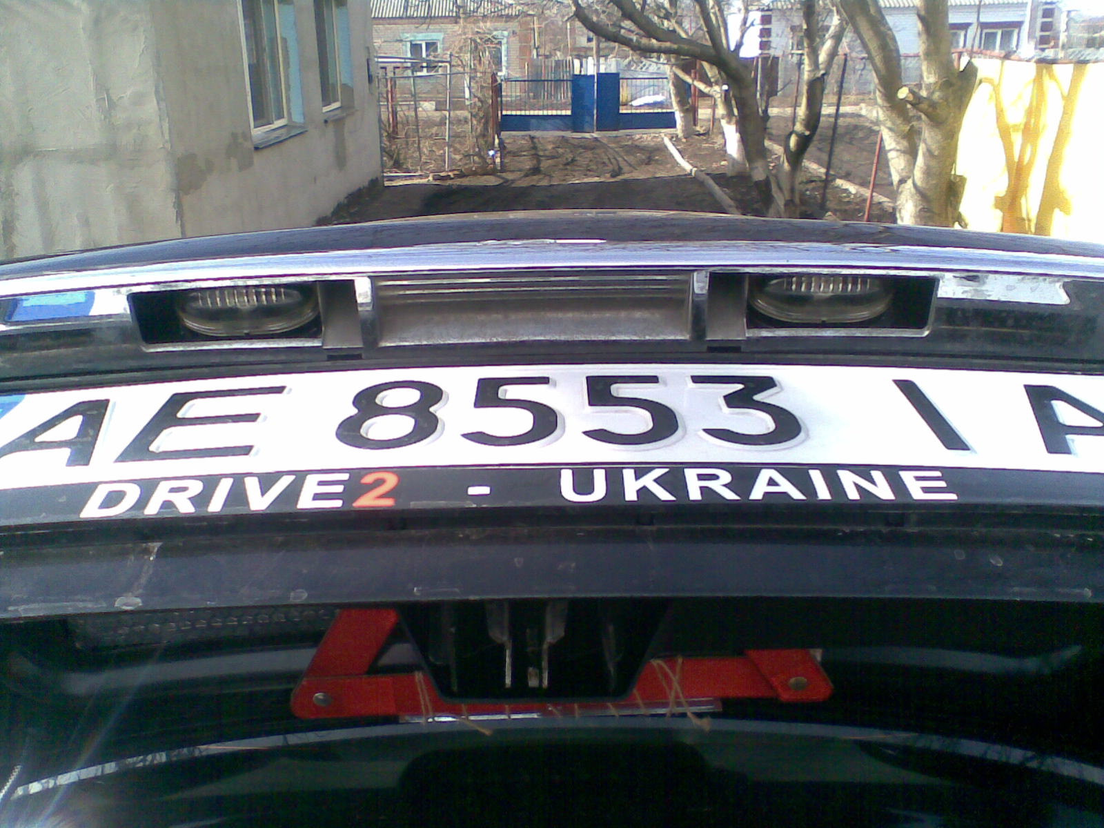 подсветка заднего номерного знака — Lada Приора седан, 1,6 л, 2008 года ...
