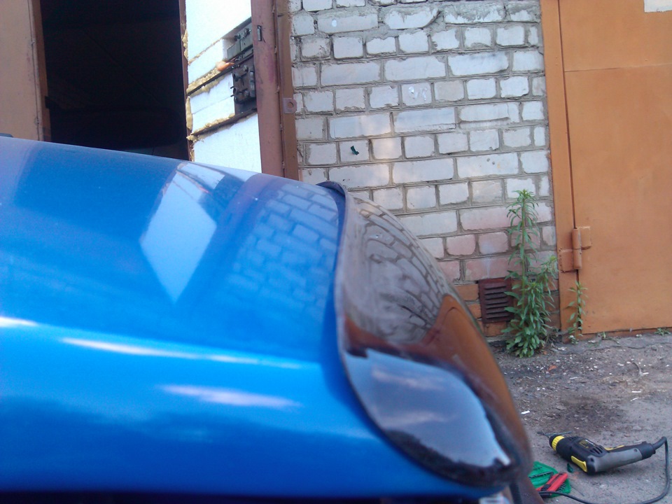 Мухобойка возвращение на свое место — Lada Ока 11113, 0,7 л, 2003 года ...