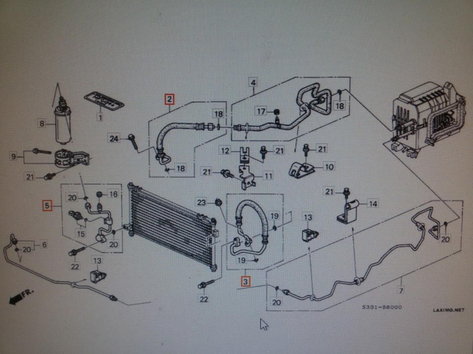 Схема кондиционера хонда аккорд 7