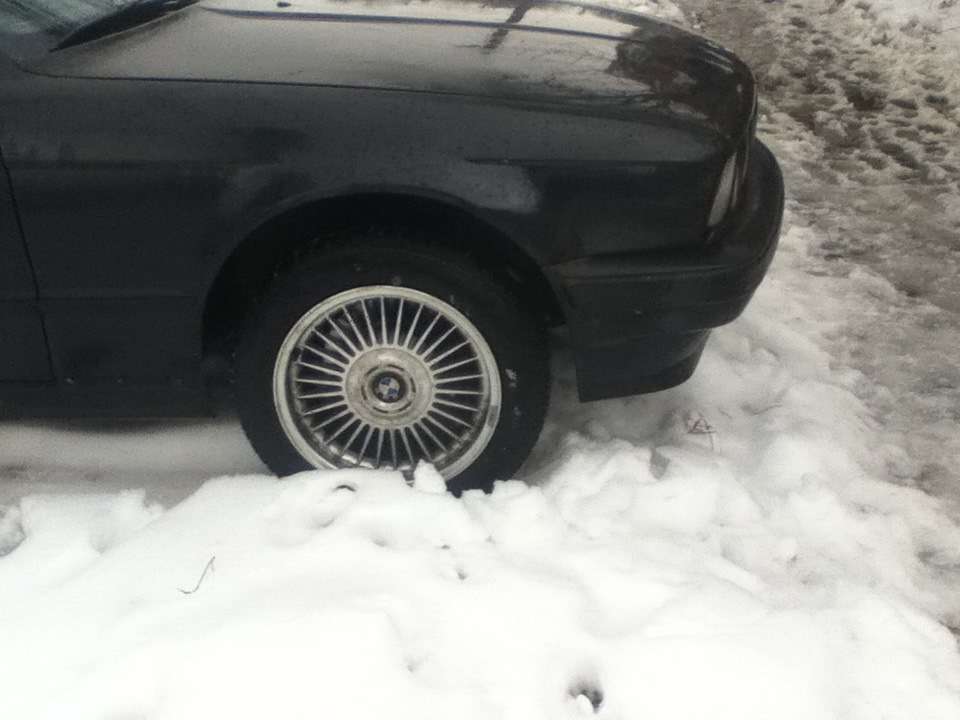 Лютая зима, лютые холода — BMW 5 series (E34), 2,5 л, 1991 года ...