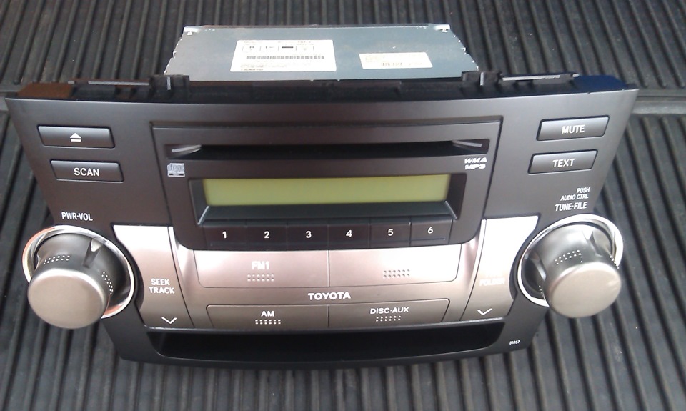 Автомагнитола замена — Toyota Highlander (XU40), 3,5 л, 2008 года ...
