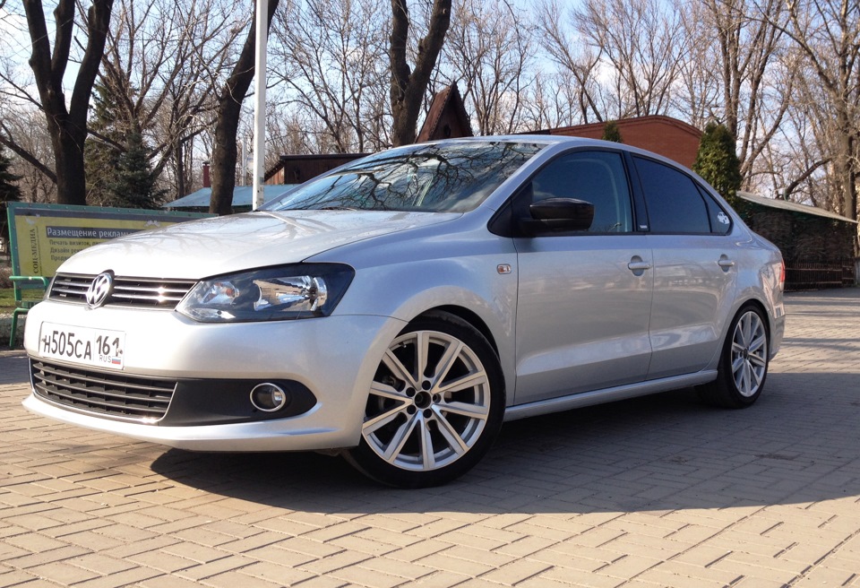 vw polo на 16 дисках