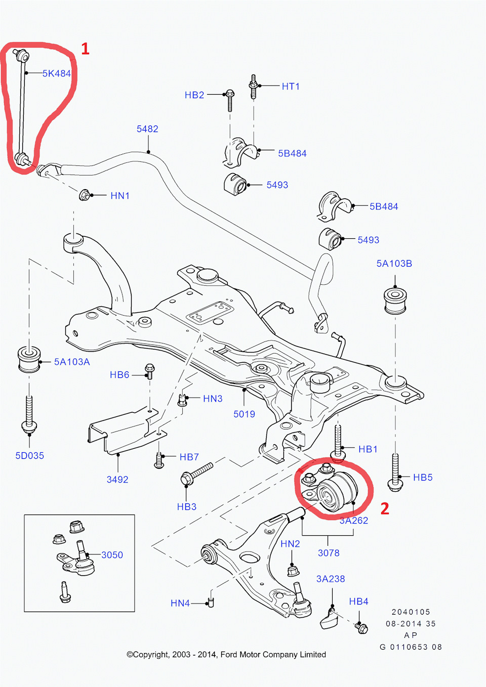Схема подвески форд фокус 2 рестайлинг