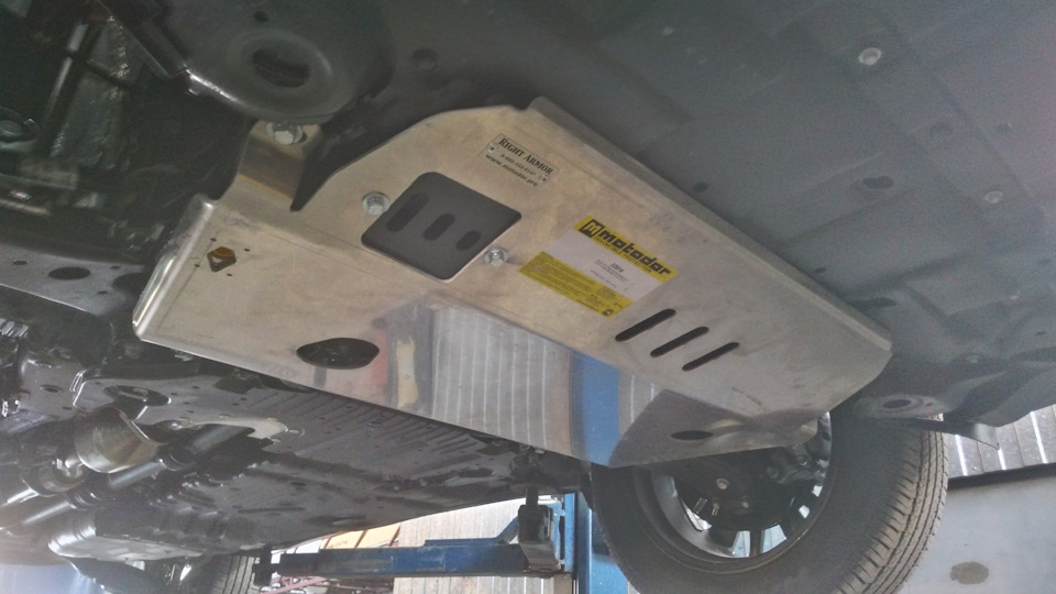 Защита картера двигателя — Toyota Highlander (XU50), 3,5 л, 2017 года ...