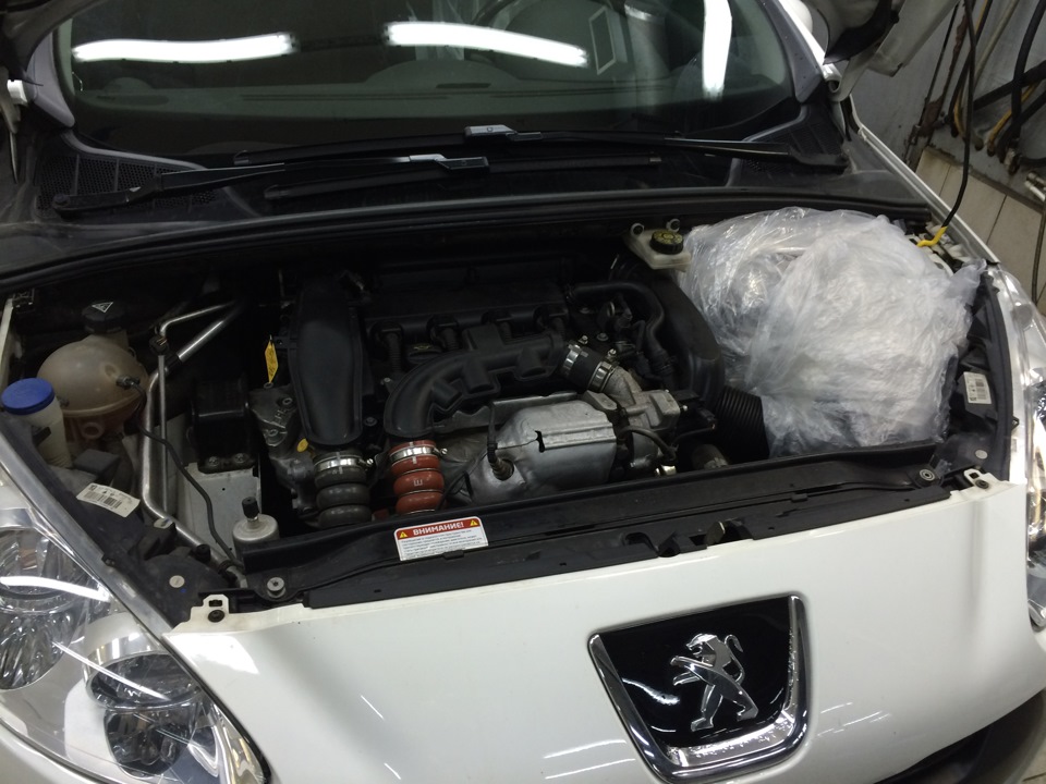 Мытье двигателя — Peugeot 308 (1G), 1,6 л, 2013 года | просто так | DRIVE2