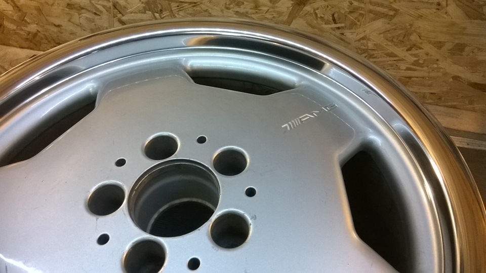 Rims AMG monoblock 2 Polishing the shelves