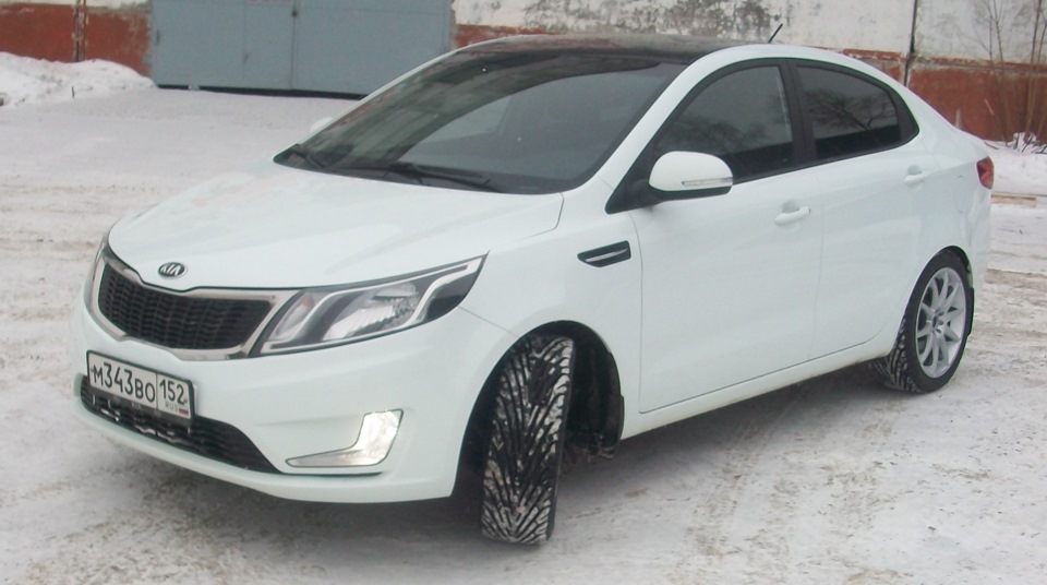KIA Rio (3G) 1.6 бензиновый 2016 Кристально белый на DRIVE2