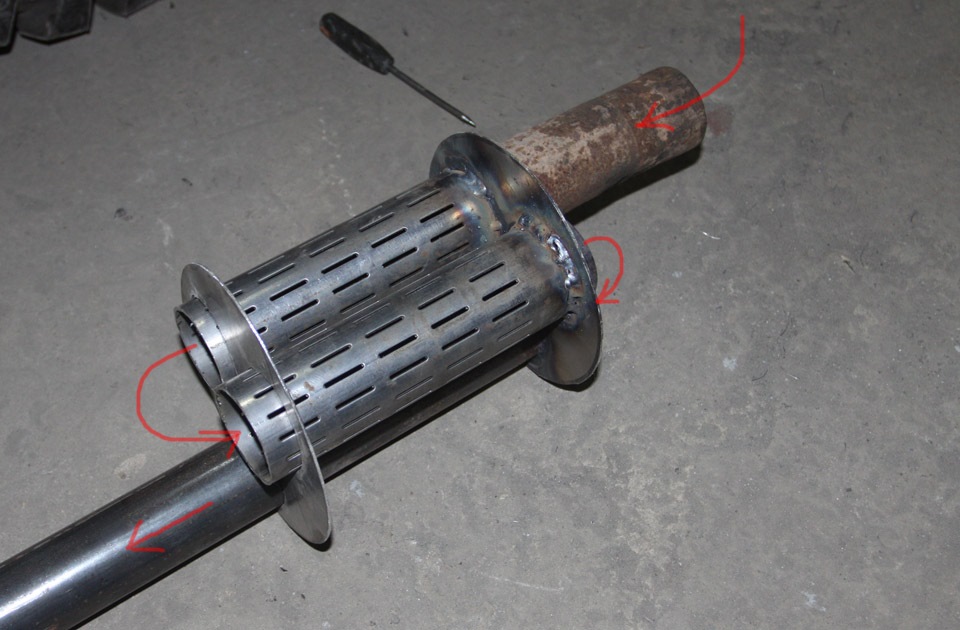 Схема глушителя для ГАЗ 67 — ГАЗ 67