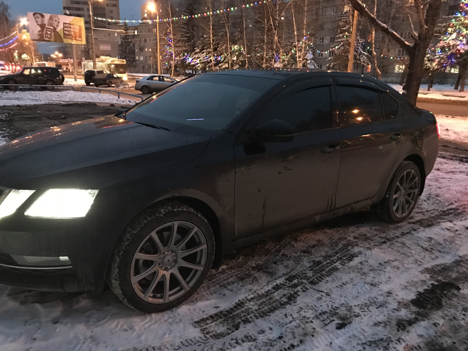 Skoda Octavia a7 зима