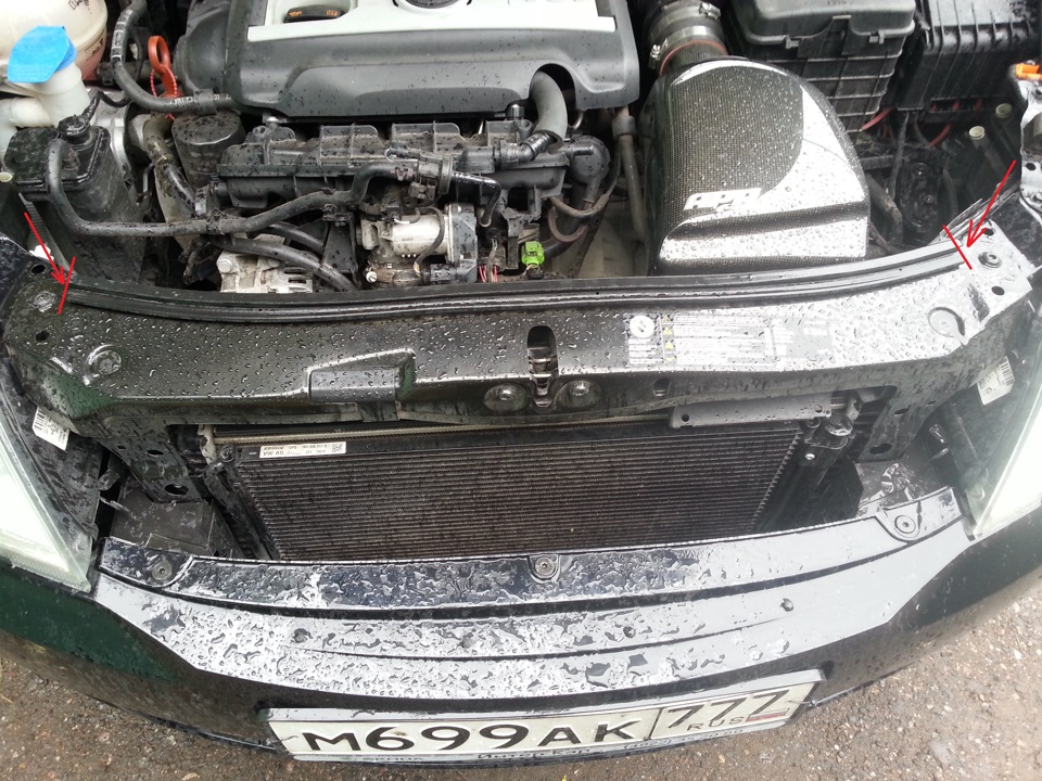 Установка уплотнителей под капот от пыли — Skoda Octavia A5 Mk2, 1,8 л ...