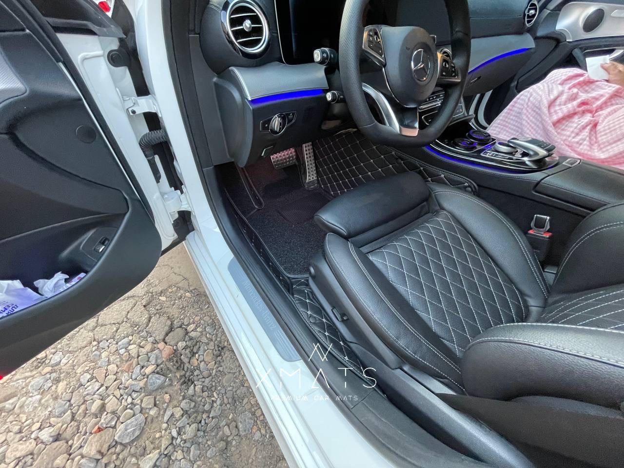 3D Коврики в салон на Mercedes-Benz E-Class W213. Коврики из экокожи в ...