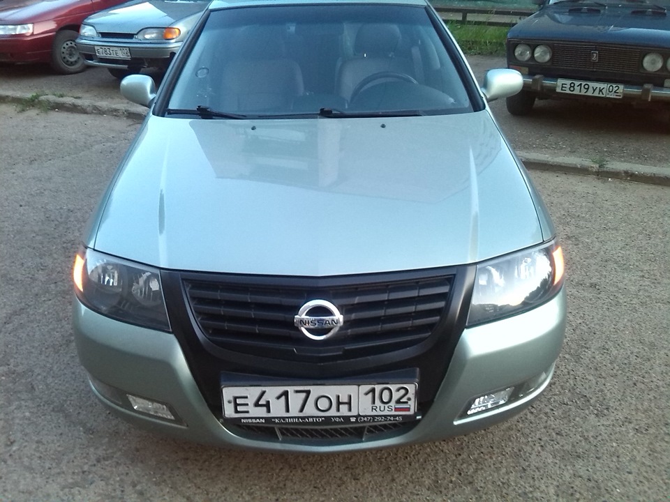 Бампер в черную пленку — Nissan Almera Classic (B10), 1,6 л, 2007 года ...