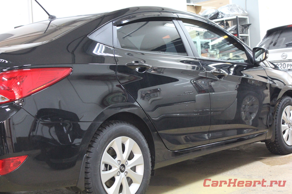 Hyundai Solaris, покрытие защитной пленкой Oraguard 270 — CarHeart на ...