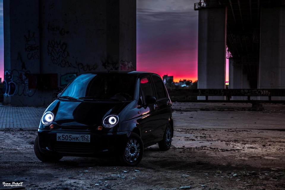 daewoo matiz черный тонированный