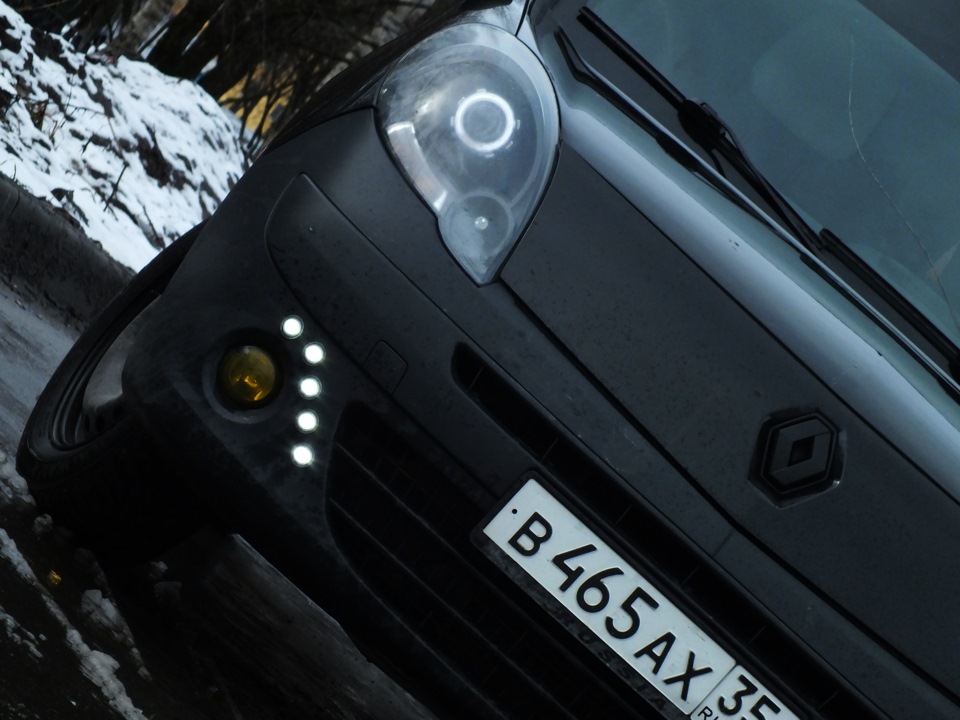 Замена дневных ходовых огней (ДХО) — Renault Kangoo (2G), 1,6 л, 2010 ...