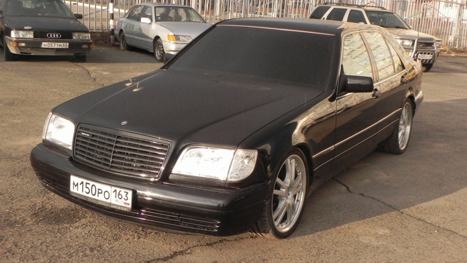 Мерседес w140 s600 черный