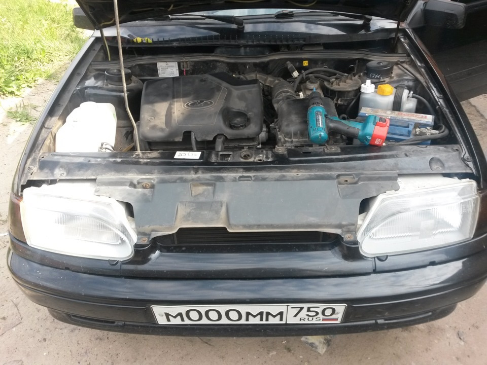 002 — Покраска фар. — Lada 2114, 1,6 л, 2008 года | тюнинг | DRIVE2